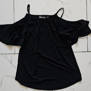NWOT Black Off-Shoulder Blouse